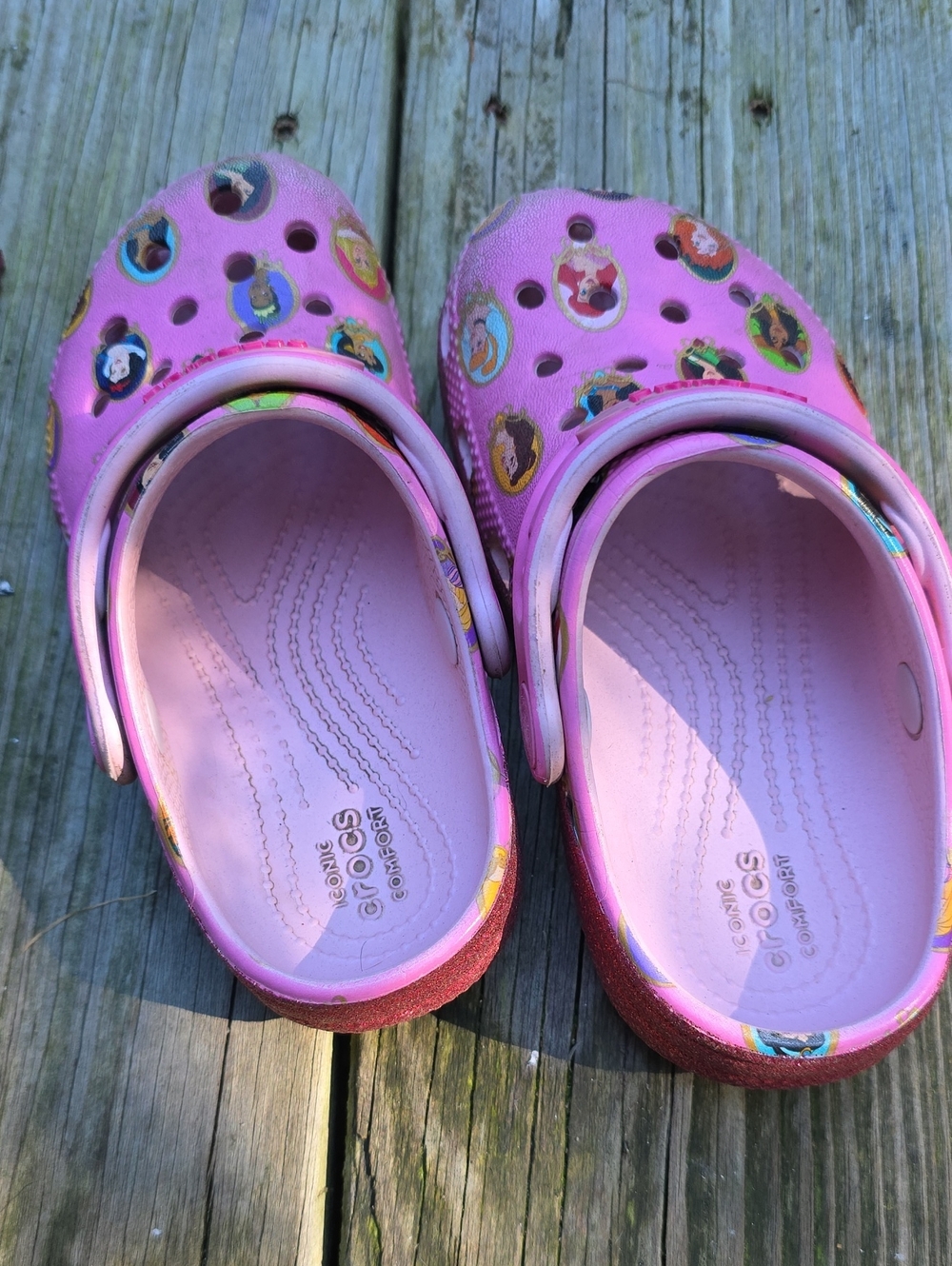 CROCS Kids' Pink Disney Character Clogs